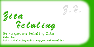 zita helmling business card